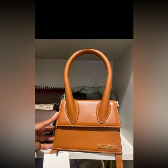Jacquemus Le Chiquito Moyen Top-Handle Bag in Brown - Picture 1 of 6